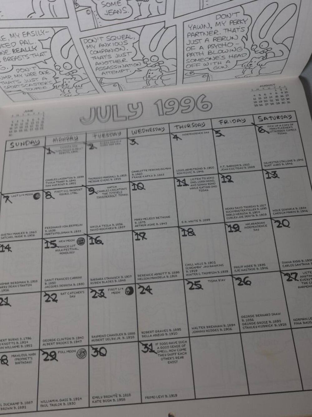 Life in Hell 1995 - 1996 16 Month Fun Calendar Matt Groening Akbar Jeff Comics - Picture 6 of 11